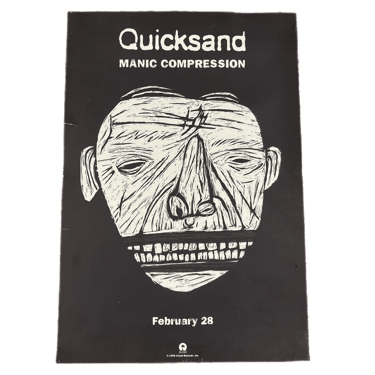 Vintage Quicksand &quot;Manic Compression&quot; Island Promotional Poster
