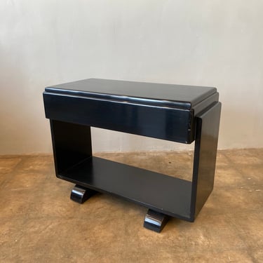 Art Deco Side Table / Nightstand with Drawer