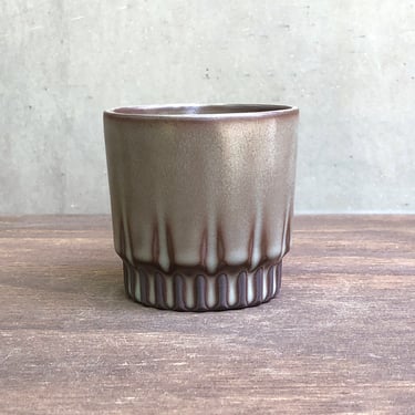 Porcelain Ceramic "Arrow" Cup  -  Matte "Olive" 