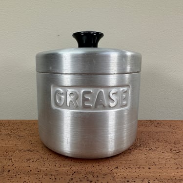 Turner Specialty Mfg Spun Aluminum Grease Jar | Houston TX 
