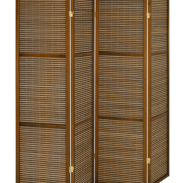 Browning 4-Panel Bamboo Room Divider