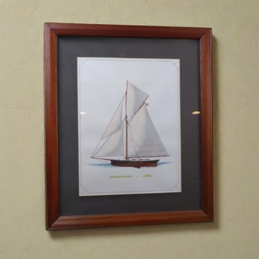 #Howard Rogers Framed Ship Art - Mischief 1881
