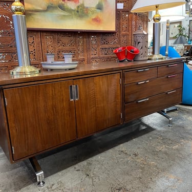 Walnut Credenza by Marble Imperial Desk Co.