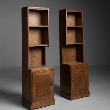 Pair of Heals Bookcases / 50 inches in Height