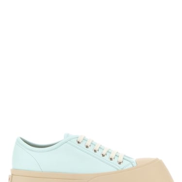 Marni Woman Light Blue Leather Pablo Sneakers