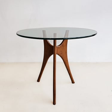 Walnut Tri-Symmetric Occasional Table