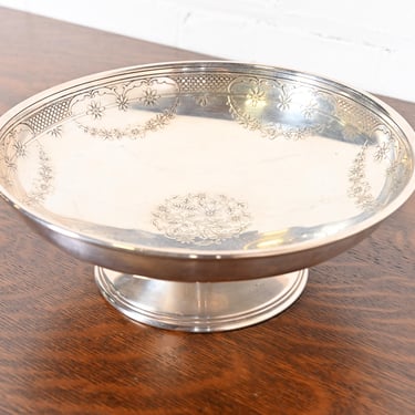 Tiffany & Co. Art Deco Sterling Silver Footed Bowl or Compote Dish