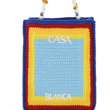 Casablanca Beaded Crochet 'Arch' Handbag Women