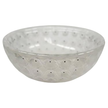 Lalique "Nemours" Enameled Glass Bowl