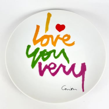 SISTER CORITA KENT I Love You Very Limited Edition Pop Art Plate #2788/30,000