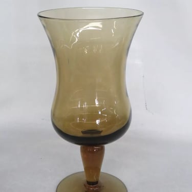 Mid Century Glass Pedestal Vase/ Candle Holder 3979B