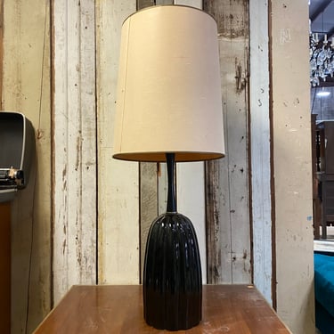 1960s Vintage Porcelain Table Lamp with Long Neck