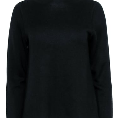 Eileen Fisher - Black &amp; Tan Cotton &amp; Silk Blend Sweater Sz SP