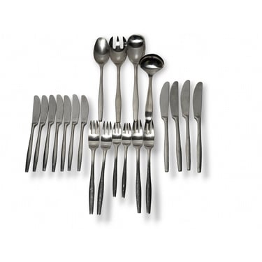 Jens Quistgaard Variation V Flatware, 21 Pieces, Dansk Finland Stainless Steel Cutlery, Mid Century Modern, Table Setting, Vintage Kitchen 