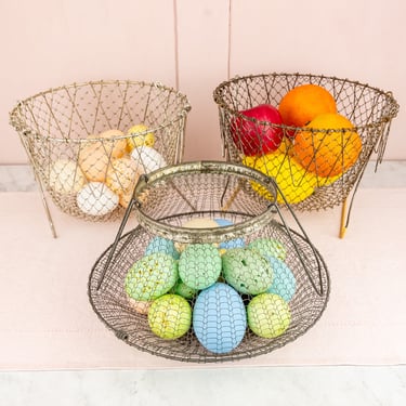 Vintage French Wired Basket