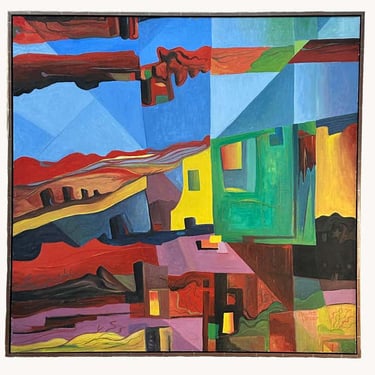 Colorful Square Abstract by Leonard Lee Rowles