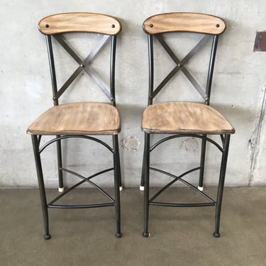 Pair Of Farmhouse Barstools