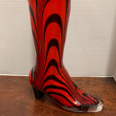 Vintage Murano Glass Boot Vase 