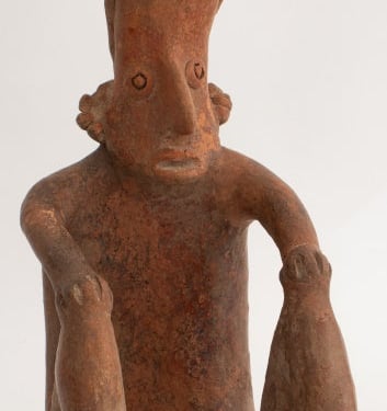 Pre-Columbian Jalisco Seated Figure Sculpture