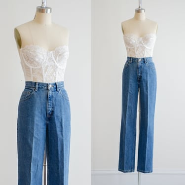 high waisted jeans 90s vintage Loft straight leg jeans 