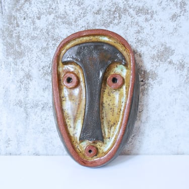 Tribal Ceramic / Clay Mask - Face Sculpture 