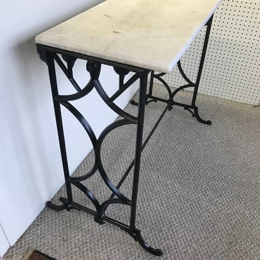 Cast Iron & Marble Bistro Table 