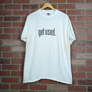 Vintage 90s "Get Used" Thrift Town ORIGINAL Graphic Tee - Extra Large 