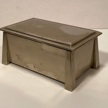 Leggit & Myers Nickel Silver Trinket Box 