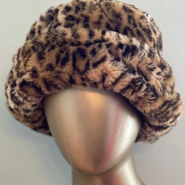 Soft and Fluffy Faux Animal Fur Roller Hat 