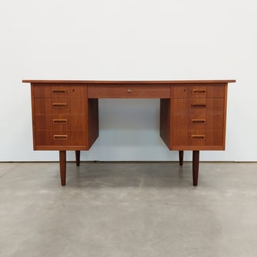 Vintage Danish Mid Century Modern Teak Desk 