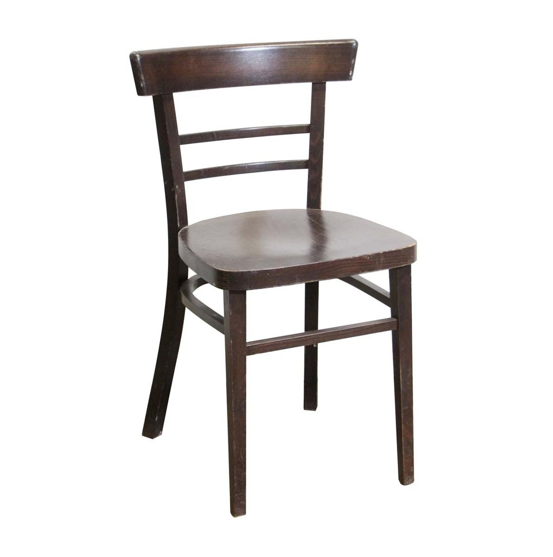 Vintage Traditional Dark Tone Wooden Bistro Chair Olde Good Things