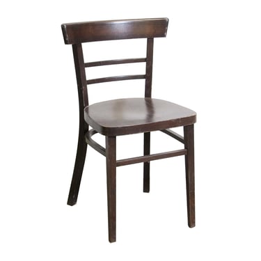 Vintage Traditional Dark Tone Wooden Bistro Chair
