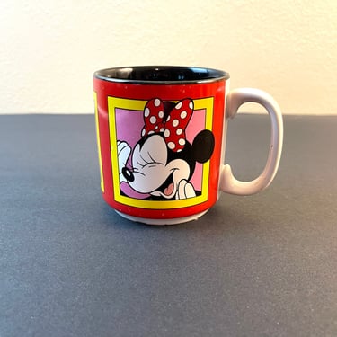 Vintage 1990s Disney Faces of Minnie Mouse Coffee Mug 