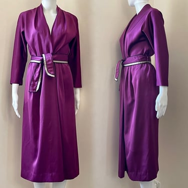 1970's Wrap Style Dress Purple 