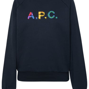A.P.C. Donna Vicky Navy Cotton Sweatshirt