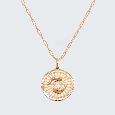 Pisces Medallion Necklace