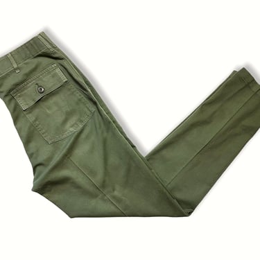 Vintage US Army OG-507 Field Trousers / Pants ~ measure 33.5 x 32.5 ~ Post Vietnam War ~ 33 34 Waist 