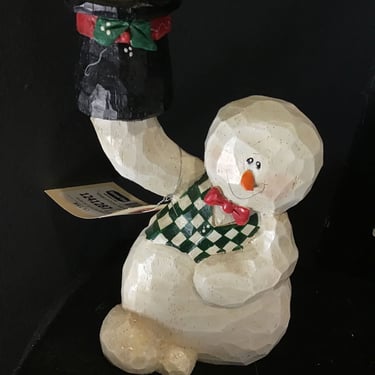 Midwest of Cannon Falls Snowman Candle Holder (Seattle)