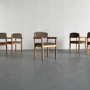 Scandanavian Mid-Century Modern Stackable Side Armchairs or Dining Chairs, 1960s Sweden 