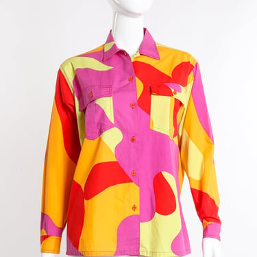 Andy Warhol Camouflage Button Up