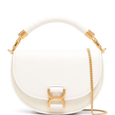 Chloé Women Leather Marcie Handbag With Chain Belt