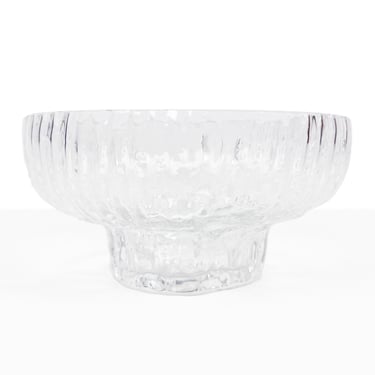 Vintage Glass "Structure" Bowl by Tapio Wirkalla for Rosenthal 