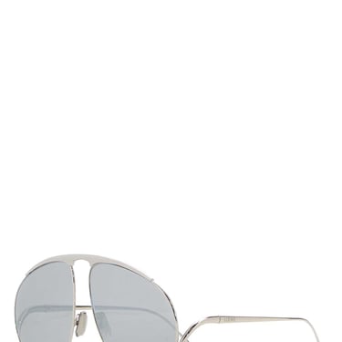 Loewe Unisex Silver Metal Hillock Sunglasses