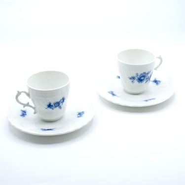 Vintage Italian Porcelain Espresso Cup and Saucer Set 