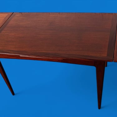 Mid Century English Modern Teak Extendable Dining Table by Younger 