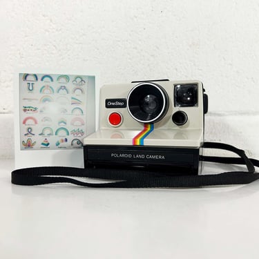 Vintage Polaroid Land Camera OneStep SX-70 Instant Film Photography Tested Working Photographer Birthday Gift Time Zero Rainbow 1970s 