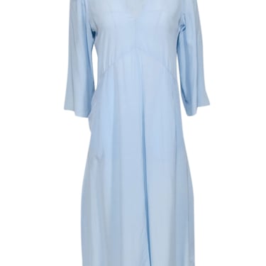 Equipment - Light Blue Silk Maxi Dress Sz S