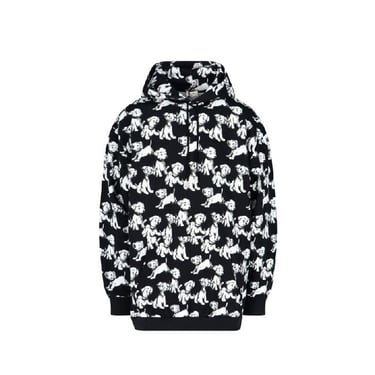 Celine Hooded Printed Dogs Sweatshirt Men