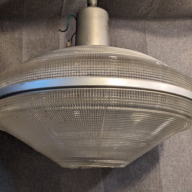 Massive Vintage Holophane Industrial Pendant Light w/o Rod