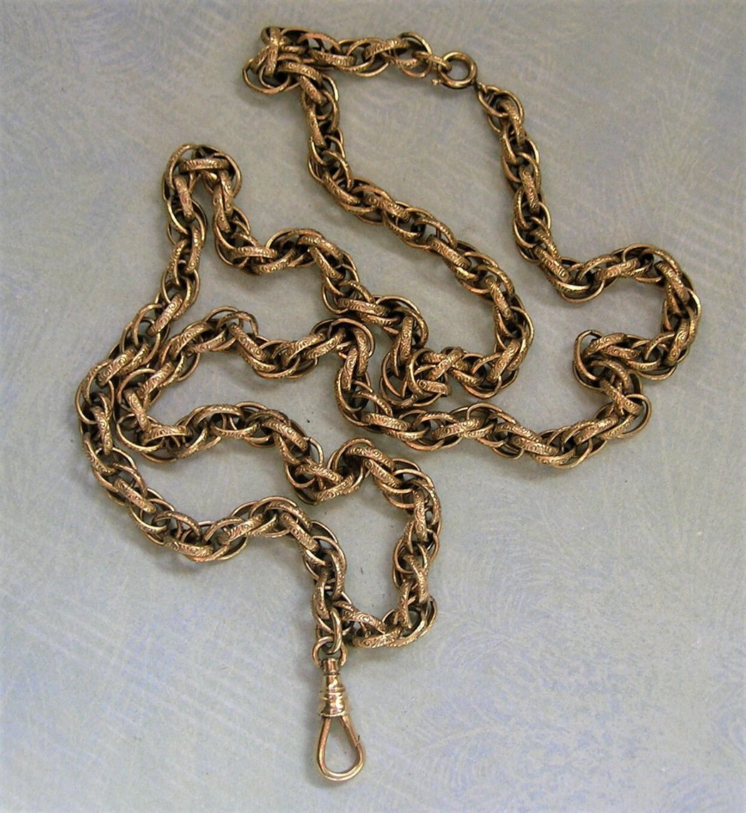 Vintage GF Fancy Chain Necklace, AJC Co 1/20 12K Gold Filled | Keepsake ...